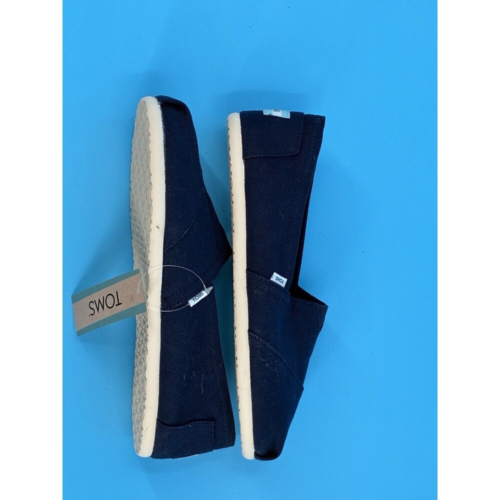TOMS Women’s Alpargata Classic Navy Canvas Slip On Shoes Size 8 NWT